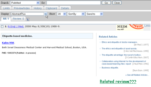 related reviews PubMed